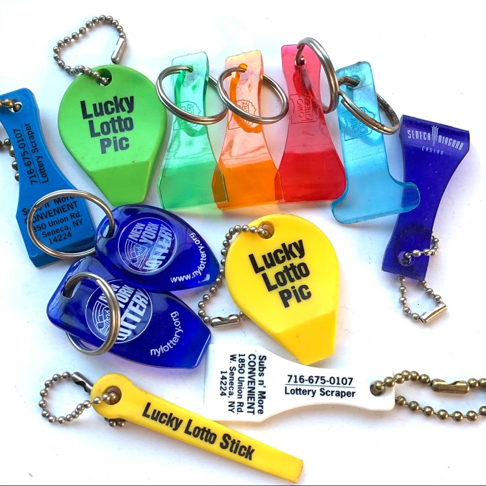 New York & Ohio Lottery🎄Vintage Keychains🎄PIC’S
